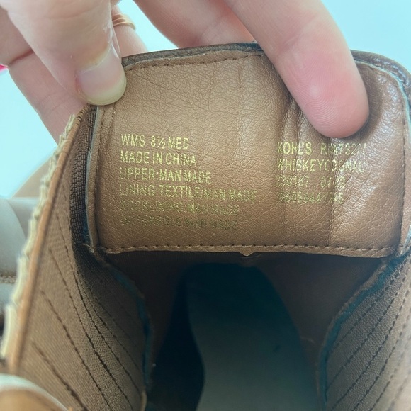 Sonoma women’s whiskey cognac ankle boots — size 8.5 - Picture 5 of 7